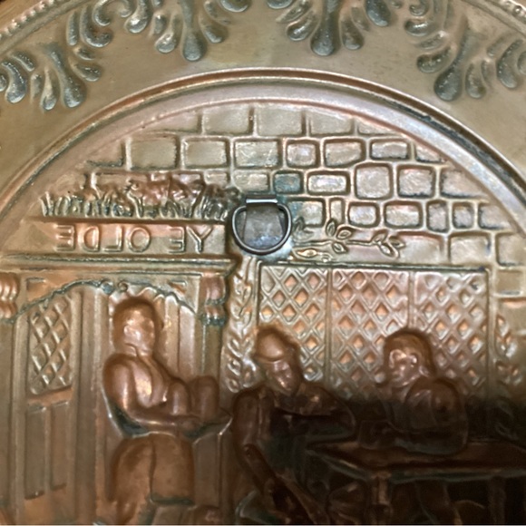 Vintage - Copper / Brass Pub Wall Hanger - Ye Olde Pub - Mid Century - Nice - Picture 6 of 8